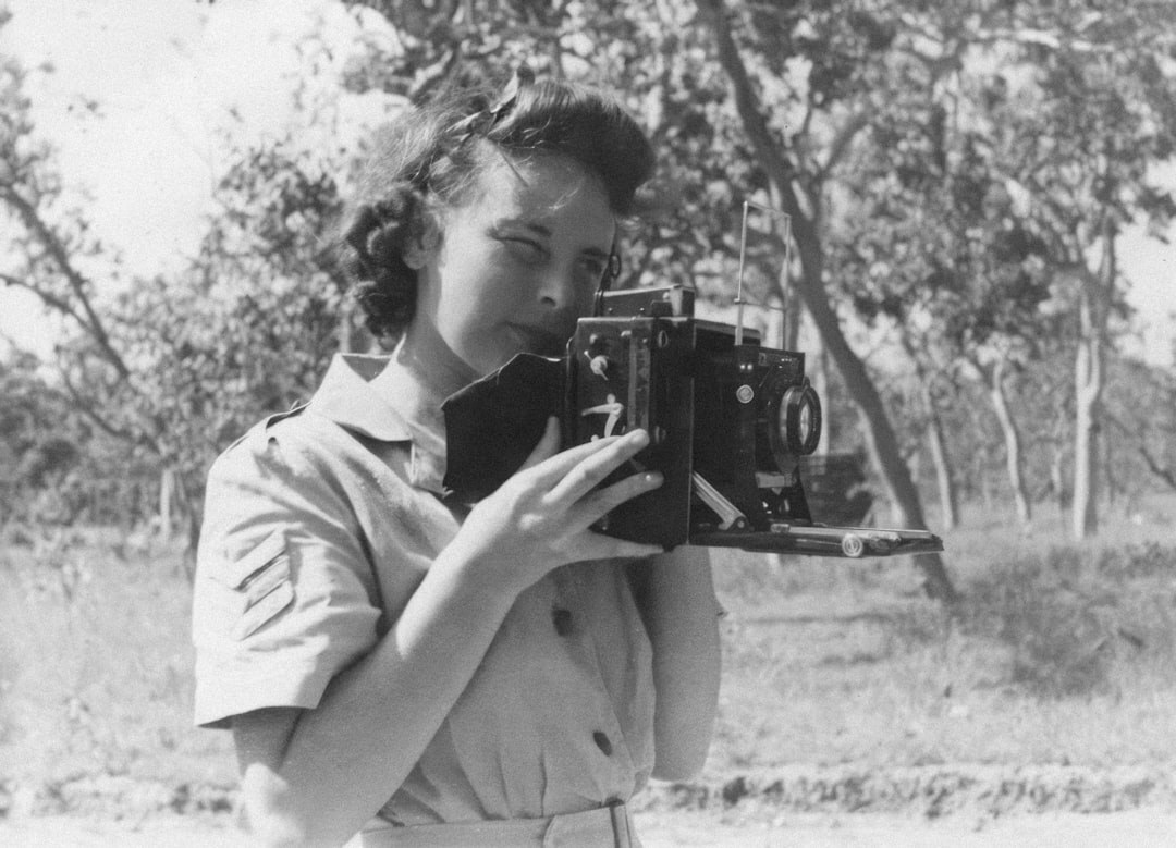 Belgian woman camera operator portrait