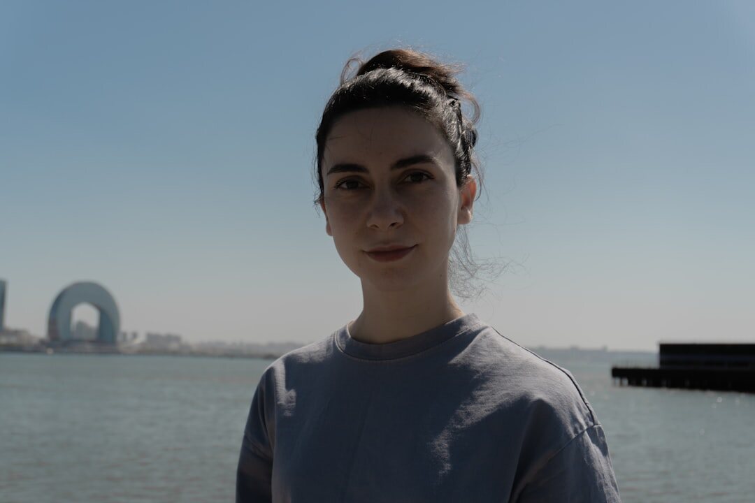 Belgian woman video editor portrait